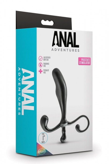 Черный стимулятор простаты Prostate Stimulator - 12,7 см. - Blush Novelties - в Нижнекамске купить с доставкой