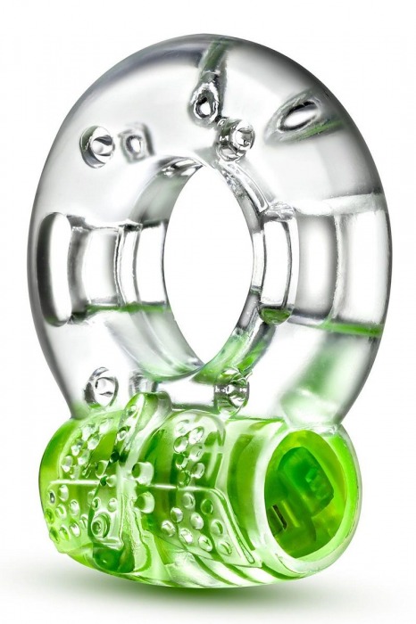 Зеленое эрекционное виброкольцо Arouser Vibrating C-Ring - Blush Novelties - в Нижнекамске купить с доставкой