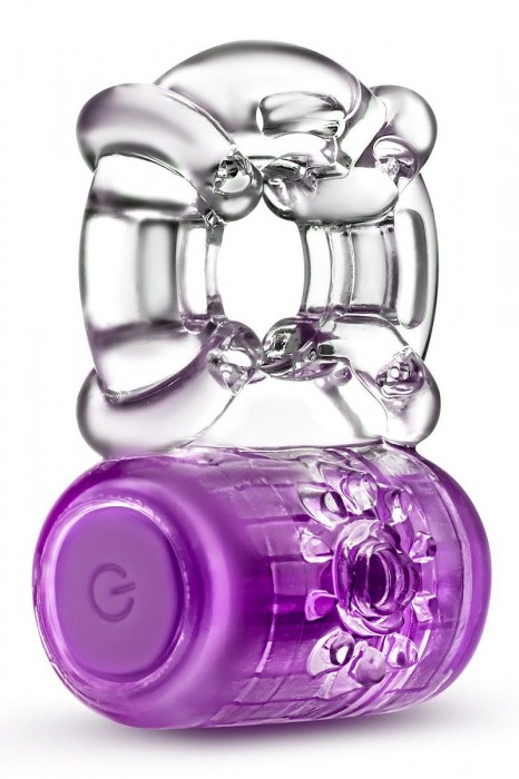 Фиолетовое эрекционное виброкольцо One Night Stand Vibrating C-Ring - Blush Novelties - в Нижнекамске купить с доставкой