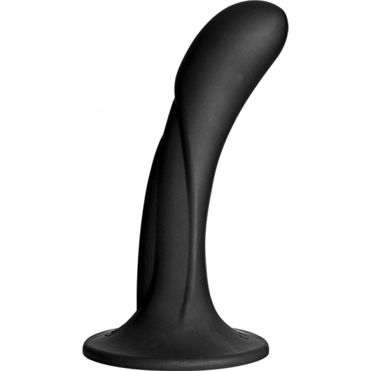 Черная изогнутая насадка Vac-U-Lock G-Spot - 16,5 см. - Doc Johnson - купить с доставкой в Нижнекамске