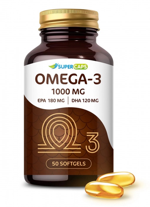 Пищевая добавка SuperCaps OMEGA-3 - 50 капсул (1000 мг) - SuperCaps - купить с доставкой в Нижнекамске