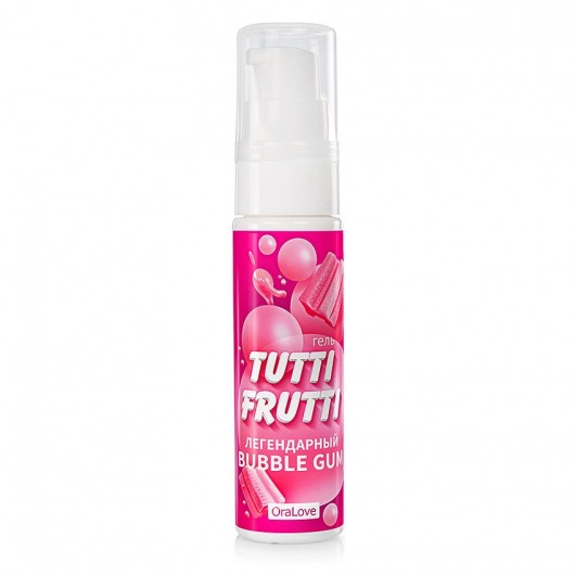 Интимный гель на водной основе Tutti-Frutti Bubble Gum - 30 гр. - Биоритм - купить с доставкой в Нижнекамске
