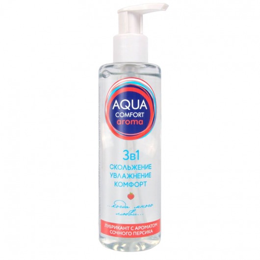 Гель-лубрикант на водной основе Aqua Comfort Aroma с ароматом персика - 195 гр. - Биоритм - купить с доставкой в Нижнекамске
