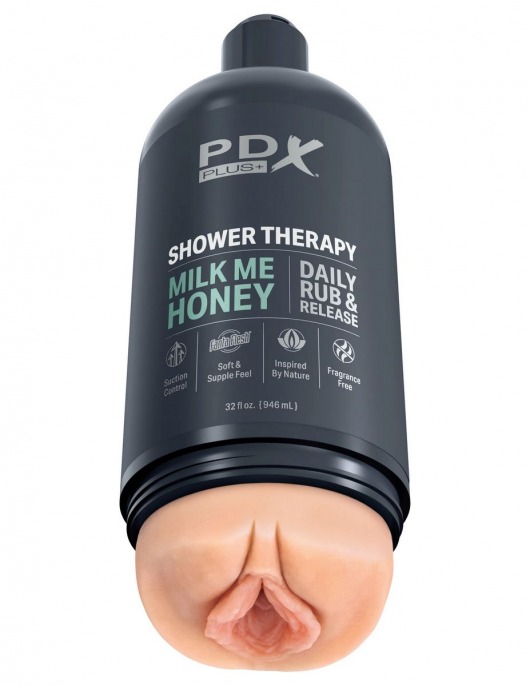 Телесный мастурбатор-вагина Shower Therapy Milk Me Honey - Pipedream - в Нижнекамске купить с доставкой