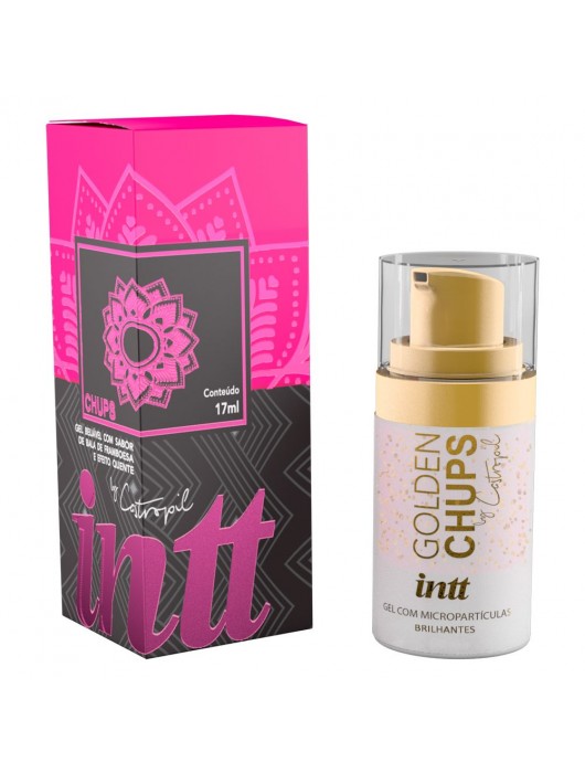 Возбуждающий гель Golden Chups с малиновым ароматом - 17 мл. - INTT - купить с доставкой в Нижнекамске