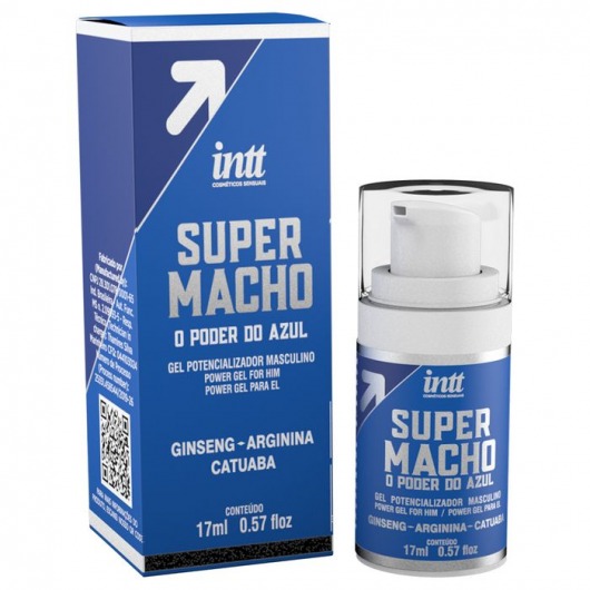 Мужской стимулирующий гель Super Macho - 17 мл. - INTT - купить с доставкой в Нижнекамске