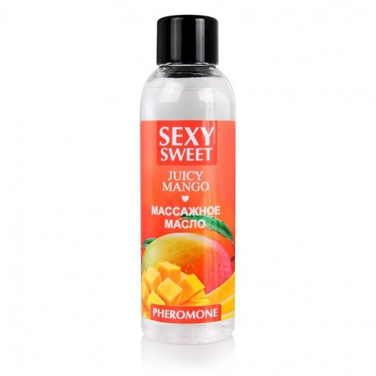 Массажное масло Sexy Sweet Juicy Mango с феромонами и ароматом манго - 75 мл. - Биоритм - купить с доставкой в Нижнекамске