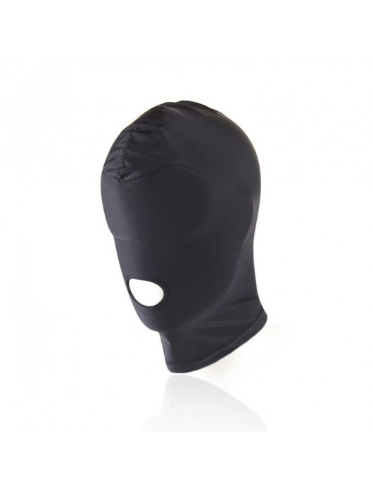 Черный текстильный шлем с прорезью для рта - Notabu - купить с доставкой в Нижнекамске