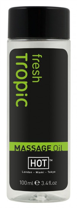 Массажное масло для тела Tropic Fresh - 100 мл. - HOT - купить с доставкой в Нижнекамске