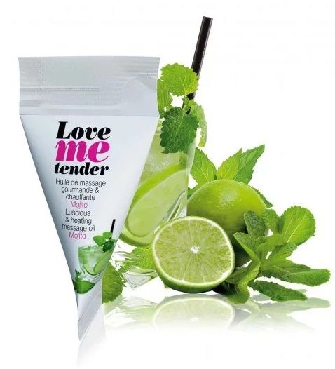 Съедобное согревающее массажное масло Love Me Tender Mojito с ароматом мохито - 10 мл. - Love to Love - купить с доставкой в Нижнекамске