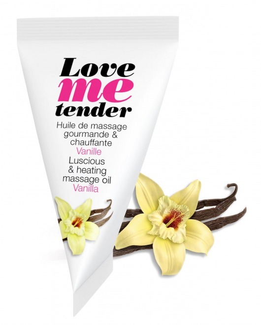 Съедобное согревающее массажное масло Love Me Tender Vanilla с ароматом ванили - 10 мл. - Love to Love - купить с доставкой в Нижнекамске