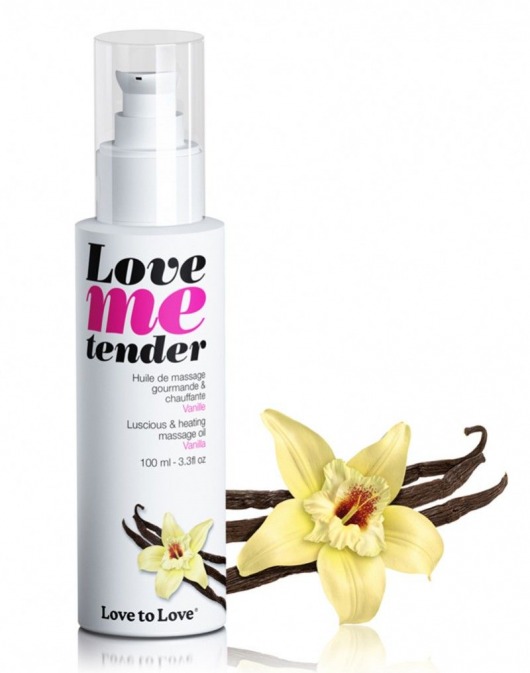 Съедобное согревающее массажное масло Love Me Tender Vanilla с ароматом ванили - 100 мл. - Love to Love - купить с доставкой в Нижнекамске
