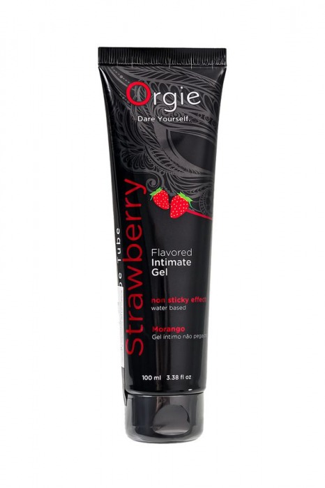 Интимный гель на водной основе Lube Tube Strawberry с клубничным вкусом - 100 мл. - ORGIE - купить с доставкой в Нижнекамске