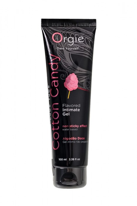 Интимный гель на водной осное Lube Tube Cotton Candy со вкусом сахарной ваты - 100 мл. - ORGIE - купить с доставкой в Нижнекамске