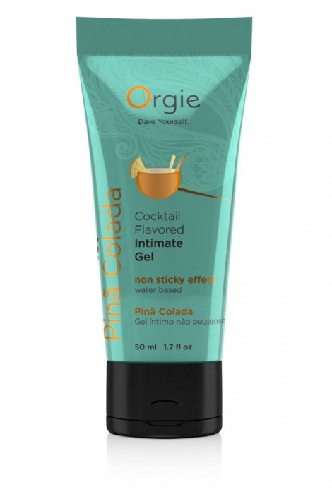 Съедобный интимный гель Orgie Lube Tube Cocktail Pina Colada - 50 мл. - ORGIE - купить с доставкой в Нижнекамске