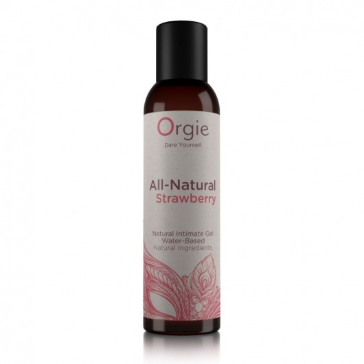 Интимный гель на водной основе All-Natural Strawberry с ароматом клубники - 150 мл. - ORGIE - купить с доставкой в Нижнекамске