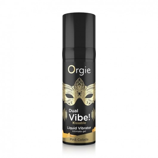 Съедобный гель Dual Vibe Pina Colada с эффектом вибрации и вкусом коктейля пина колада - 15 мл. - ORGIE - купить с доставкой в Нижнекамске