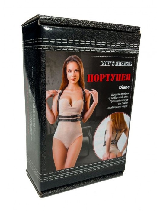 Изящная портупея из натуральной кожи Diane - БДСМ Арсенал - купить с доставкой в Нижнекамске