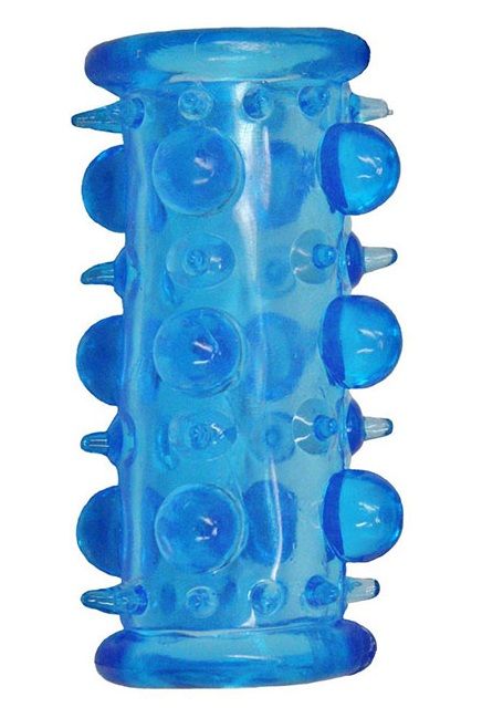 Голубая насадка с шипами и шишечками LUST CLUSTER - Dream Toys - в Нижнекамске купить с доставкой