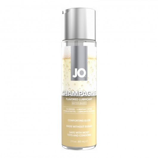 Лубрикант на водной основе JO H2O Champagne Flavored Lubricant с ароматом шампанского - 60 мл. - System JO - купить с доставкой в Нижнекамске