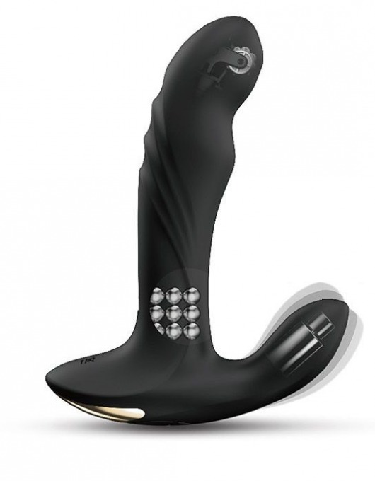 Черный вибромассажер простаты Multi P-Joy с 3 моторами - Dorcel - в Нижнекамске купить с доставкой