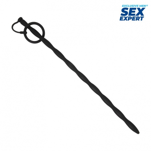 Черный стимулятор уретры Sex Expert - Sex Expert - купить с доставкой в Нижнекамске