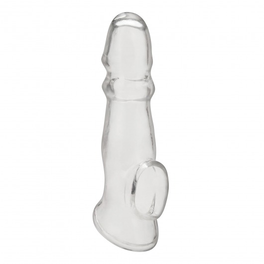 Прозрачная насадка для пениса Girthy Penis Enhancing Sleeve Extension - 17,1 см. - BlueLine - в Нижнекамске купить с доставкой