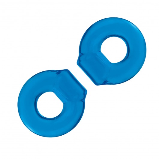 Комплект из двух колец для пениса 2-Pack Ultra-Stretch Stamina Endurance Ring - BlueLine - в Нижнекамске купить с доставкой