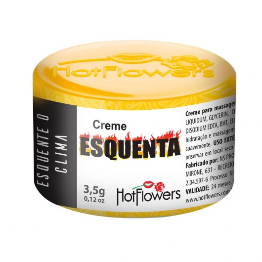 Возбуждающий крем Esquenta с разогревающим эффектом - 3,5 гр. - HotFlowers - купить с доставкой в Нижнекамске