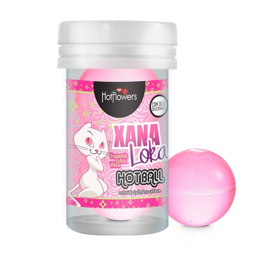 Лубрикант на силиконовой основе с эффектом вибрации Xana Loka Hot Ball (2 шарика по 3 гр.) - HotFlowers - купить с доставкой в Нижнекамске