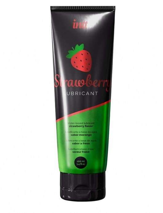 Смазка на водной основе с ароматом клубники Strawberry Lubricant - 100 мл. - INTT - купить с доставкой в Нижнекамске