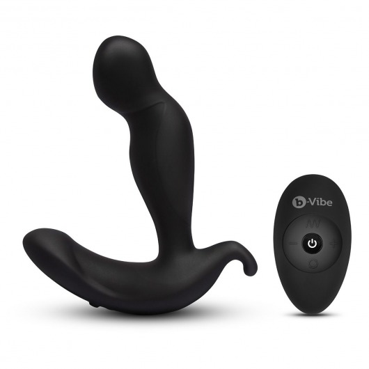 Черный анальный стимулятор с вращением и вибрацией 360 Plug - 13 см. - b-Vibe - в Нижнекамске купить с доставкой
