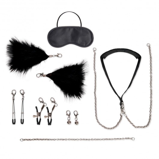 Большой эротический набор из 12 предметов Interchangeable Collar   Nipple Clips Set - Lux Fetish - купить с доставкой в Нижнекамске
