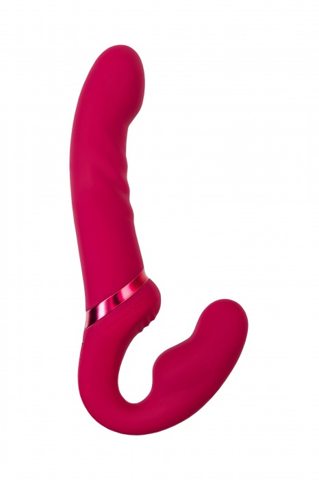 Малиновый безремневой страпон Lapis - 23 см. - Lovense - купить с доставкой в Нижнекамске