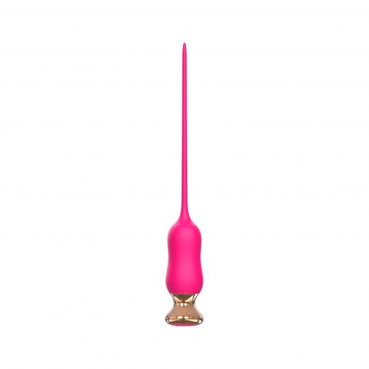 Розовый тонкий стимулятор Nipple Vibrator - 23 см. - I-MOON - купить с доставкой в Нижнекамске