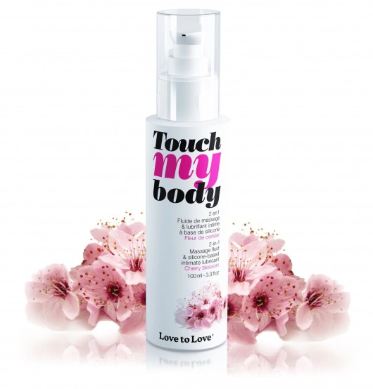 Силиконовый лубрикант 2-в-1 Touch My Body с ароматом вишнёвого цвета - 100 мл. - Love to Love - купить с доставкой в Нижнекамске