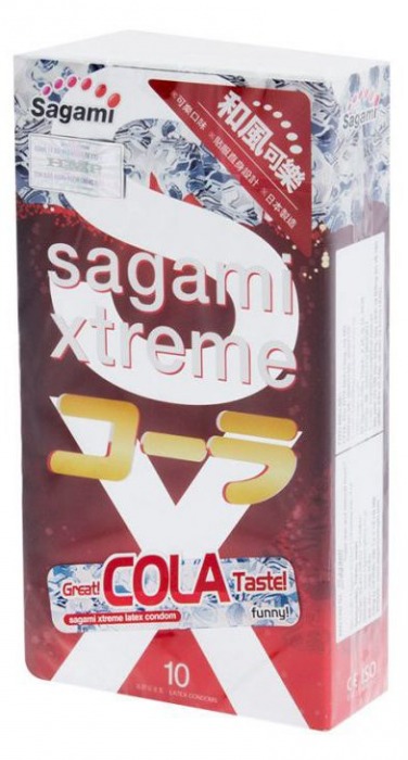 Ароматизированные презервативы Sagami Xtreme COLA - 10 шт. - Sagami - купить с доставкой в Нижнекамске