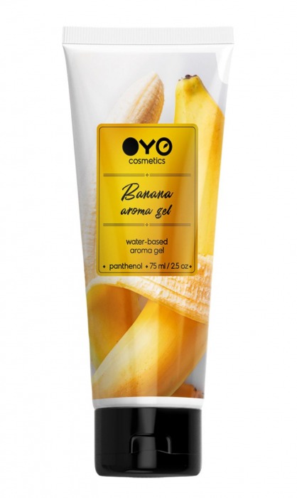 Лубрикант на водной основе OYO Aroma Gel Banana с ароматом банана - 75 мл. - OYO - купить с доставкой в Нижнекамске