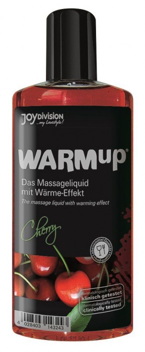 Разогревающее масло WARMup Cherry - 150 мл. - Joy Division - купить с доставкой в Нижнекамске