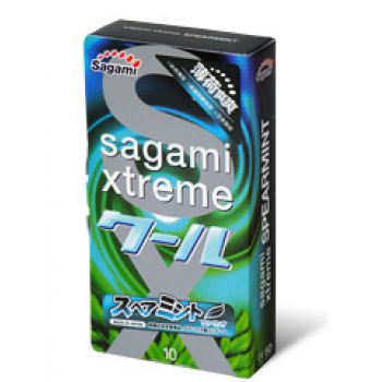 Презервативы Sagami Xtreme Mint с ароматом мяты - 10 шт. - Sagami - купить с доставкой в Нижнекамске