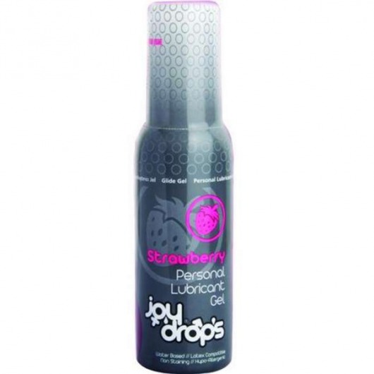 Смазка на водной основе со вкусом клубники JoyDrops Strawberry - 100 мл. - JoyDrops - купить с доставкой в Нижнекамске