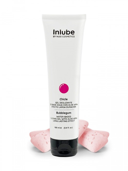 Лубрикант на водной основе Nuei Inlube с алоэ вера и ароматом бабл-гам - 100 мл. - Nuei cosmetics - купить с доставкой в Нижнекамске