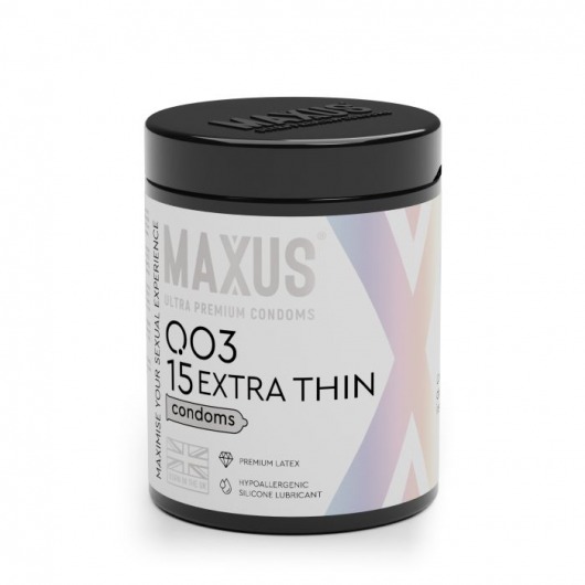 Экстремально тонкие презервативы MAXUS 003 Extra Thin - 15 шт. - Maxus - купить с доставкой в Нижнекамске
