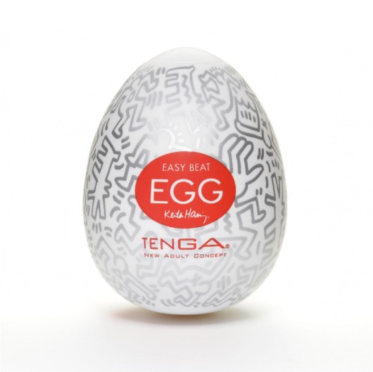 Мастурбатор-яйцо Keith Haring EGG PARTY - Tenga - в Нижнекамске купить с доставкой