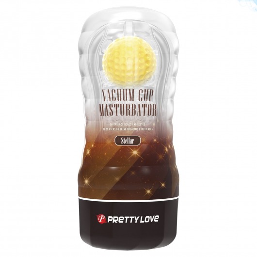 Прозрачный текстурированный мастурбатор Vacuum Cup Masturbator Stellar - Baile - в Нижнекамске купить с доставкой