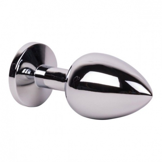 Большой стальной плаг с розовым кристаллом Pink Bubble Gum - 9,5 см. - Erotic Fantasy - купить с доставкой в Нижнекамске