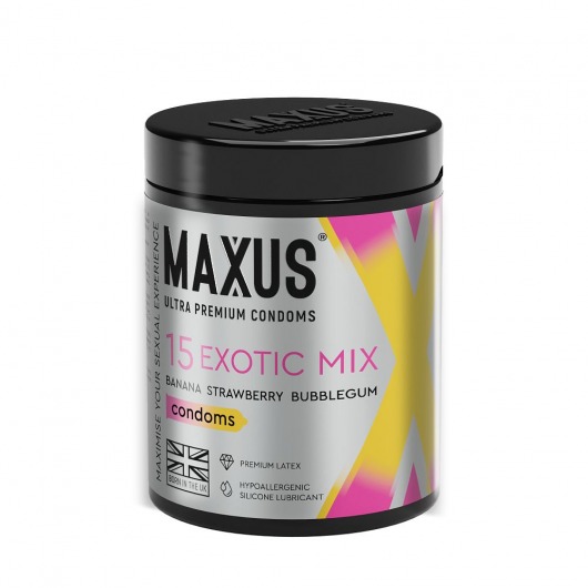 Цветные ароматизированные презервативы MAXUS Exotic Mix - 15 шт. - Maxus - купить с доставкой в Нижнекамске