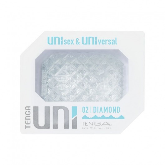 Прозрачный мастурбатор-стимулятор Tenga Uni Diamond - Tenga - в Нижнекамске купить с доставкой