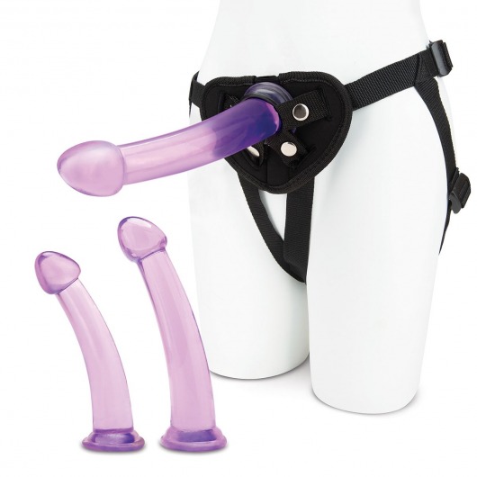 Тренировочный набор с тремя насадками Pegging Training Set - Lux Fetish - купить с доставкой в Нижнекамске