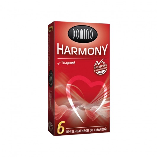 Гладкие презервативы Domino Harmony - 6 шт. - Domino - купить с доставкой в Нижнекамске
